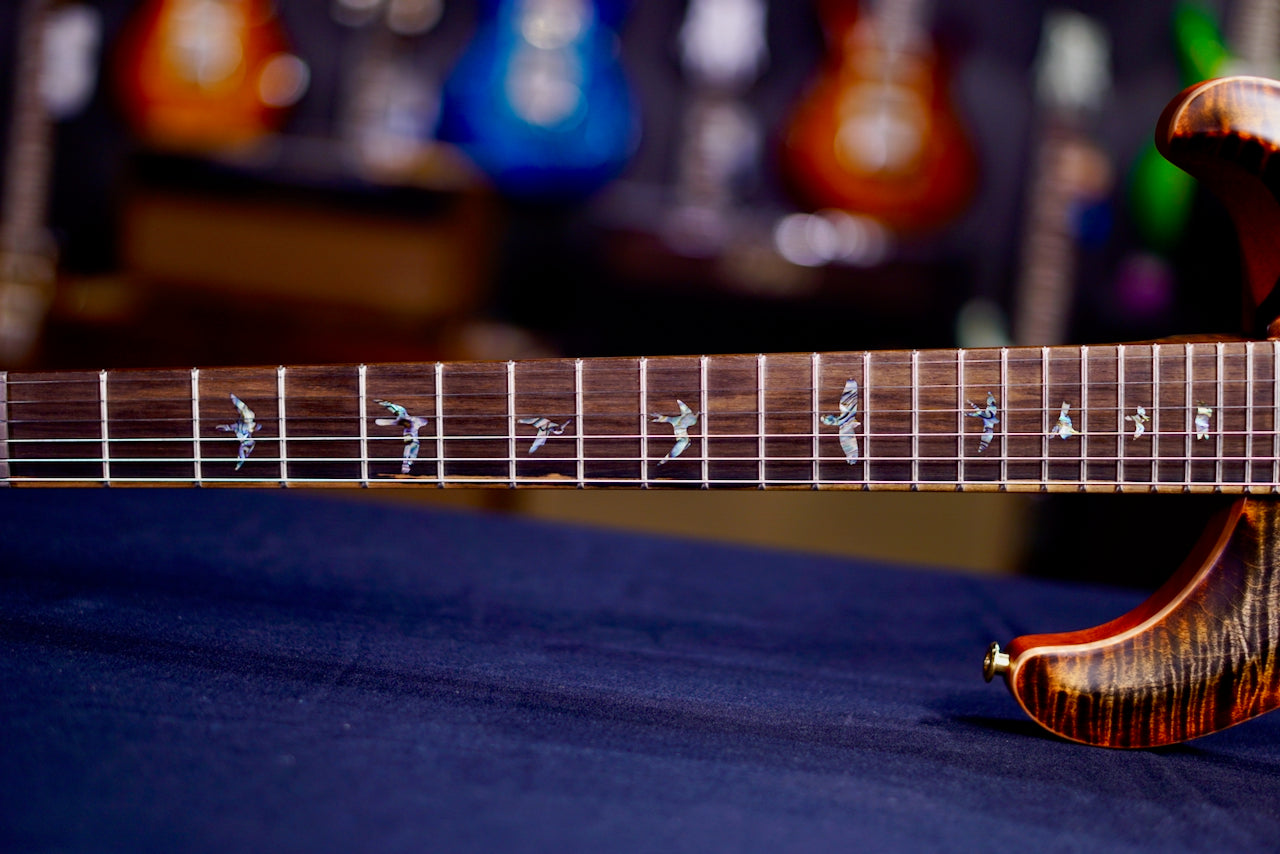 PRS Custom 24 Wood Library Burnt Maple Leaf Satin Stain Neck 0410571