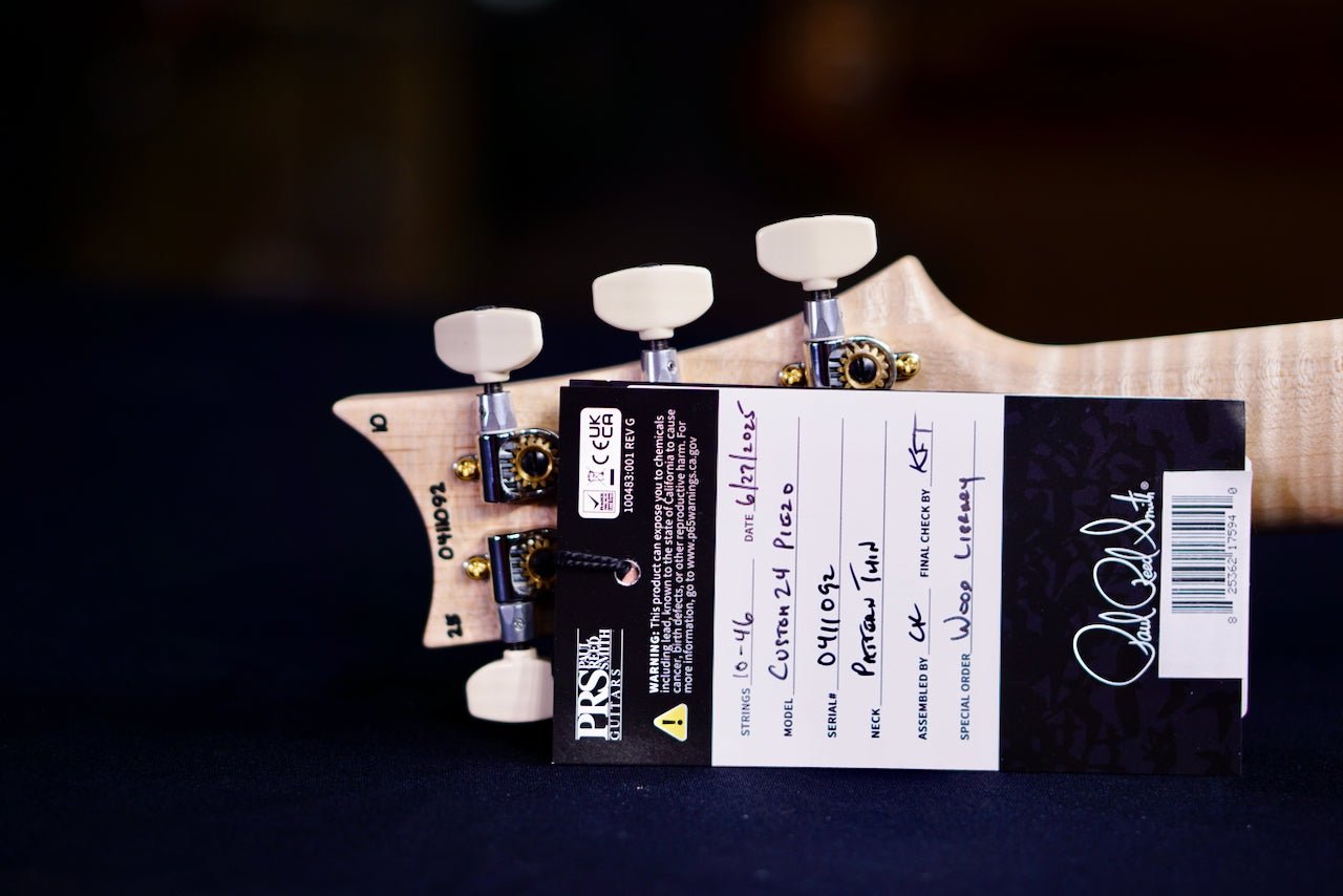 PRS Custom 24 Piezo wood library Artist Neck Blue Fade 0411092