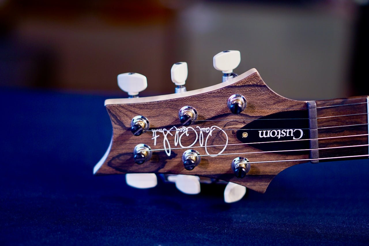 PRS Custom 24 Piezo wood library Artist Neck River Blue 0411094