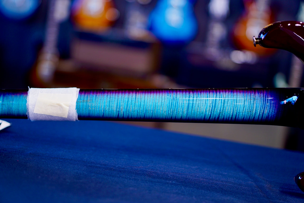 PRS Custom 24 Piezo Wood Library Aquableux Purple Burst 0405884