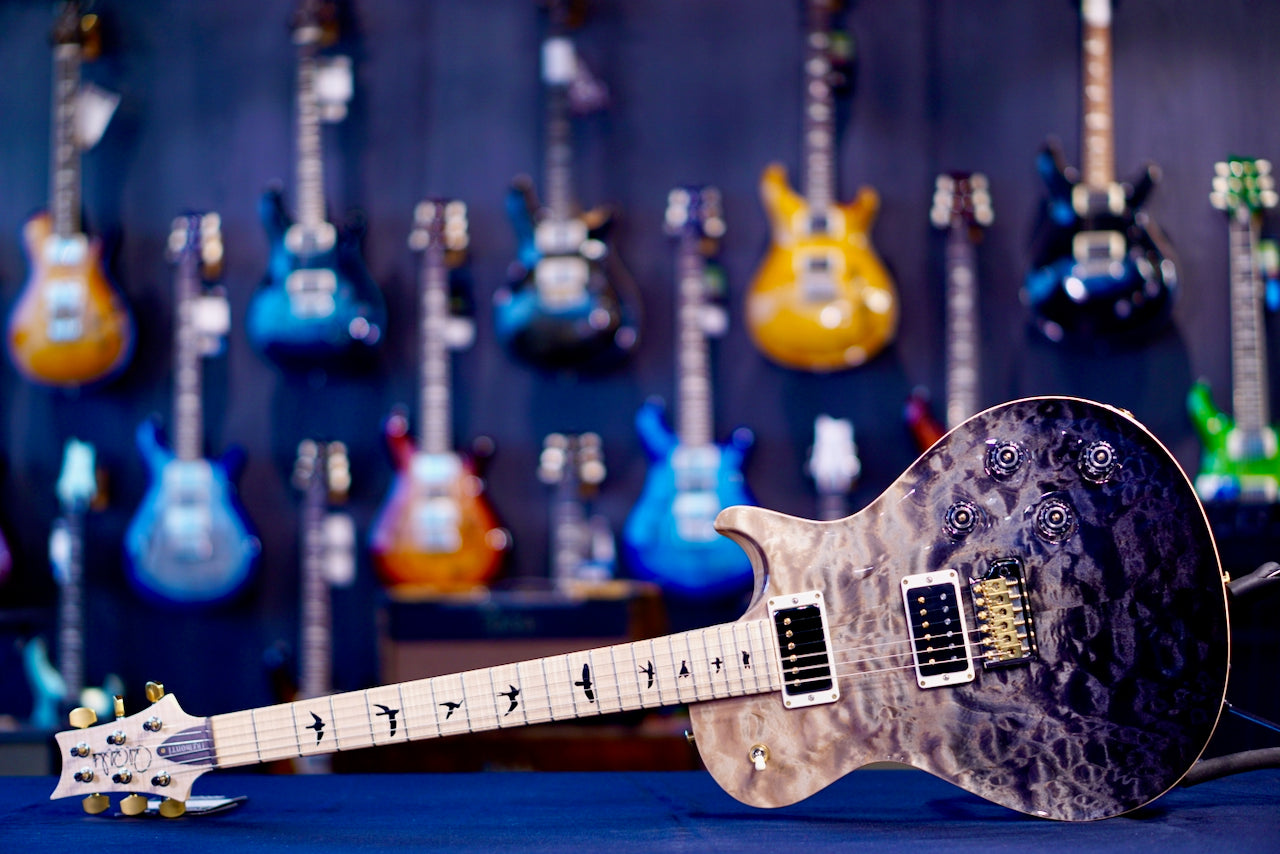 PRS Tremonti Wood Library Artist Neck Quilt Gray Black Fade 0411899