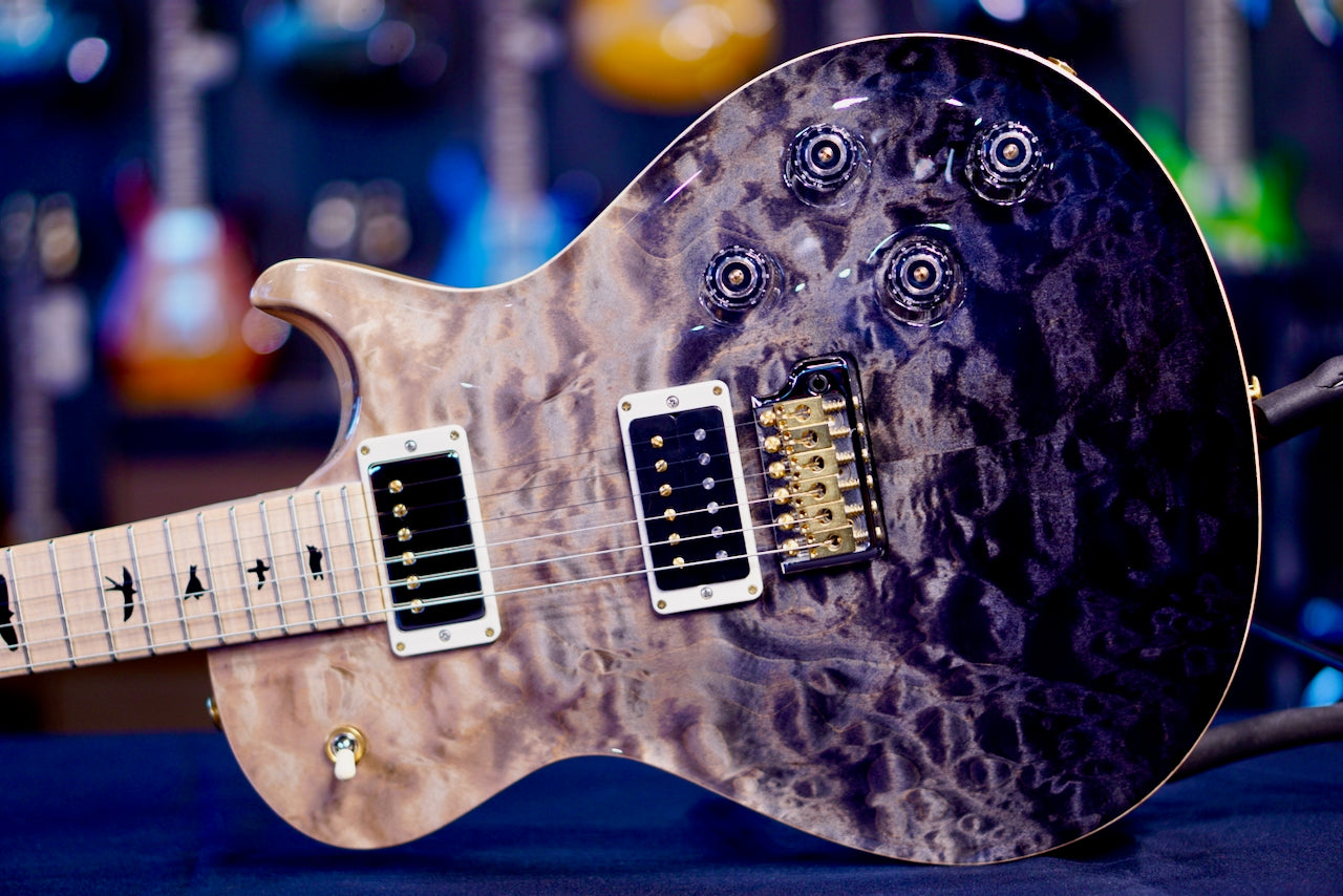 PRS Tremonti Wood Library Artist Neck Quilt Gray Black Fade 0411899