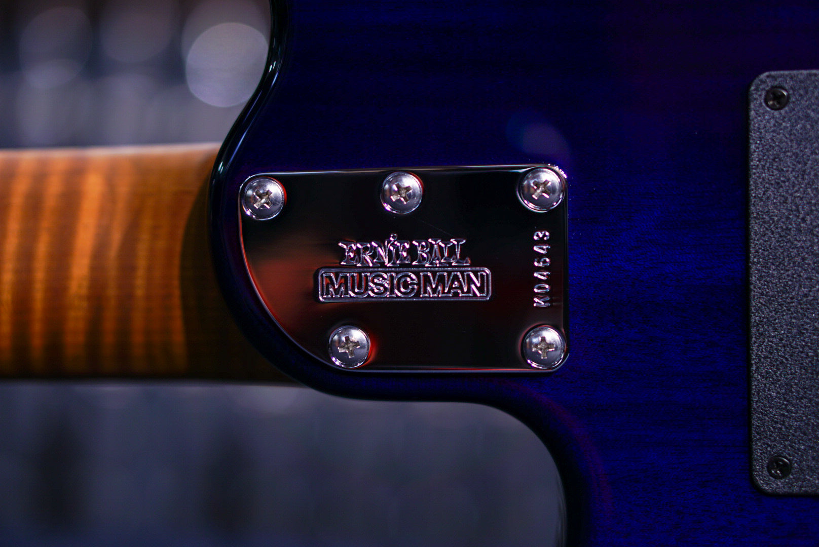 Ernie Ball Music Man JP15 7 Electric Guitar - Cerulean Paradise Quilt K04643