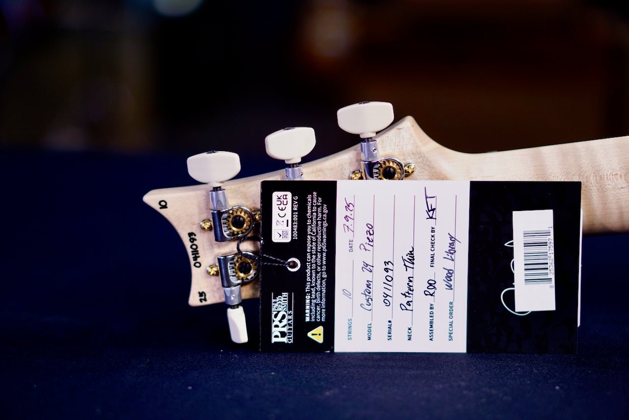 PRS Custom 24 Piezo wood library Artist Neck Violet Blue Burst 0411093