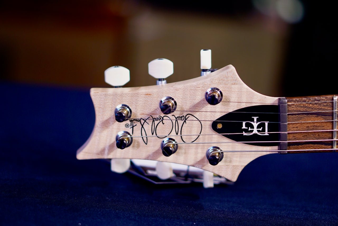 PRS DGT Wood Library Blue Fade FlameNeck 0410281
