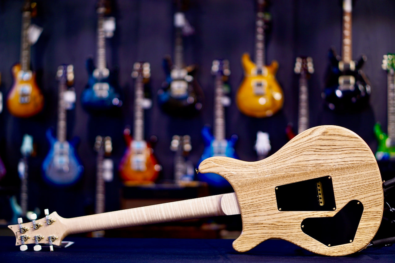 PRS DGT Wood Library Blue Fade FlameNeck 0410281