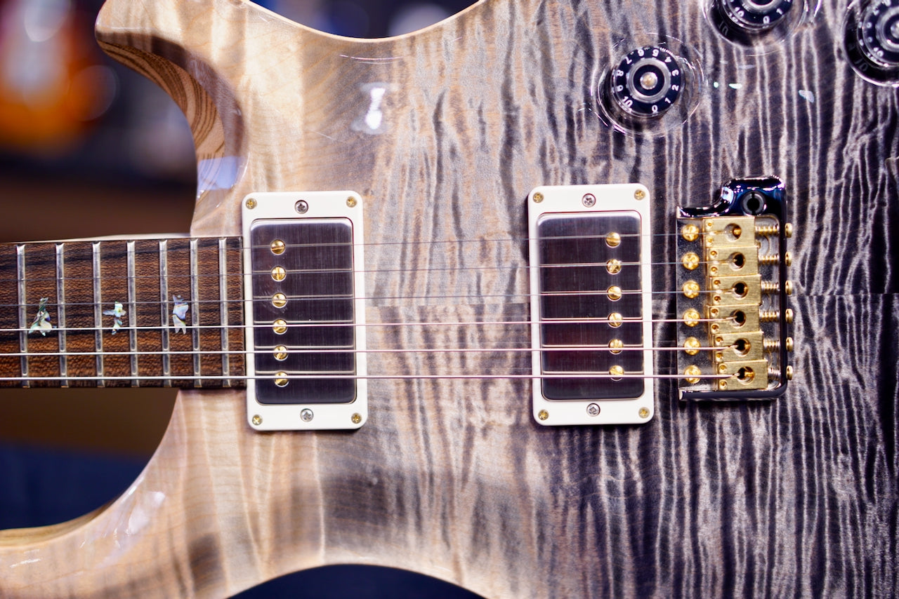 PRS DGT Wood Library Gray Black Fade FlameNeck 0412029