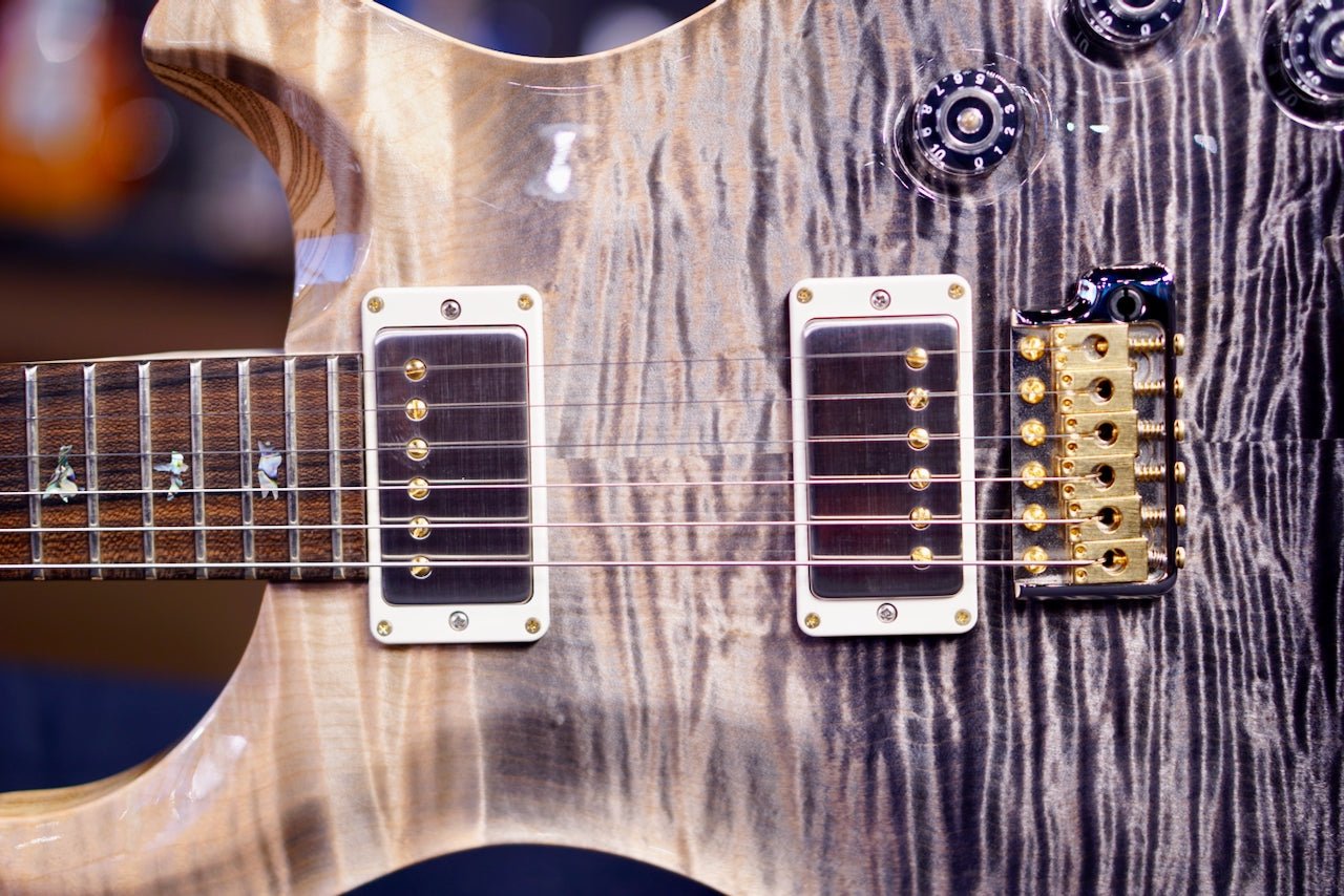 PRS DGT Wood Library Gray Black Fade FlameNeck 0412029