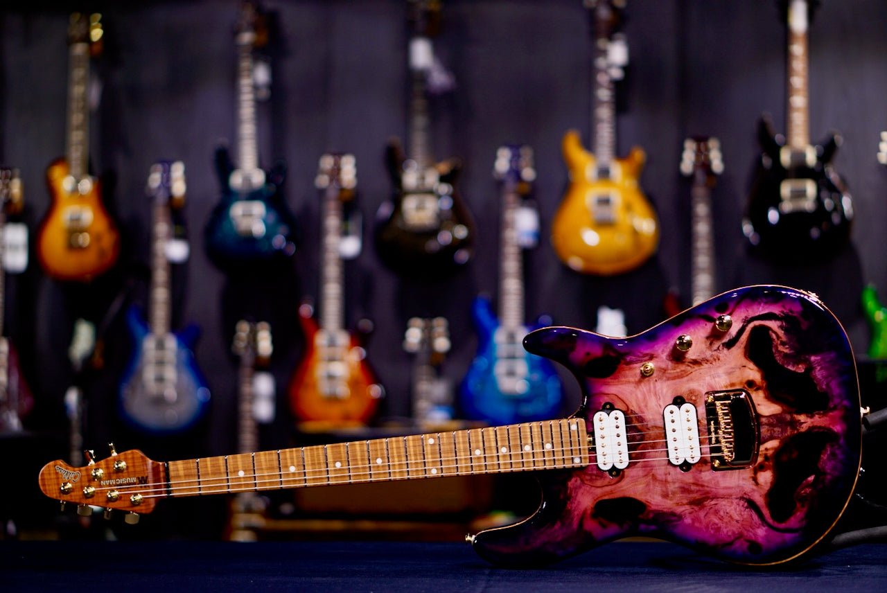 Ernie Ball Music Man Jason Richardson 6-string Cutlass Majora Purple S12546
