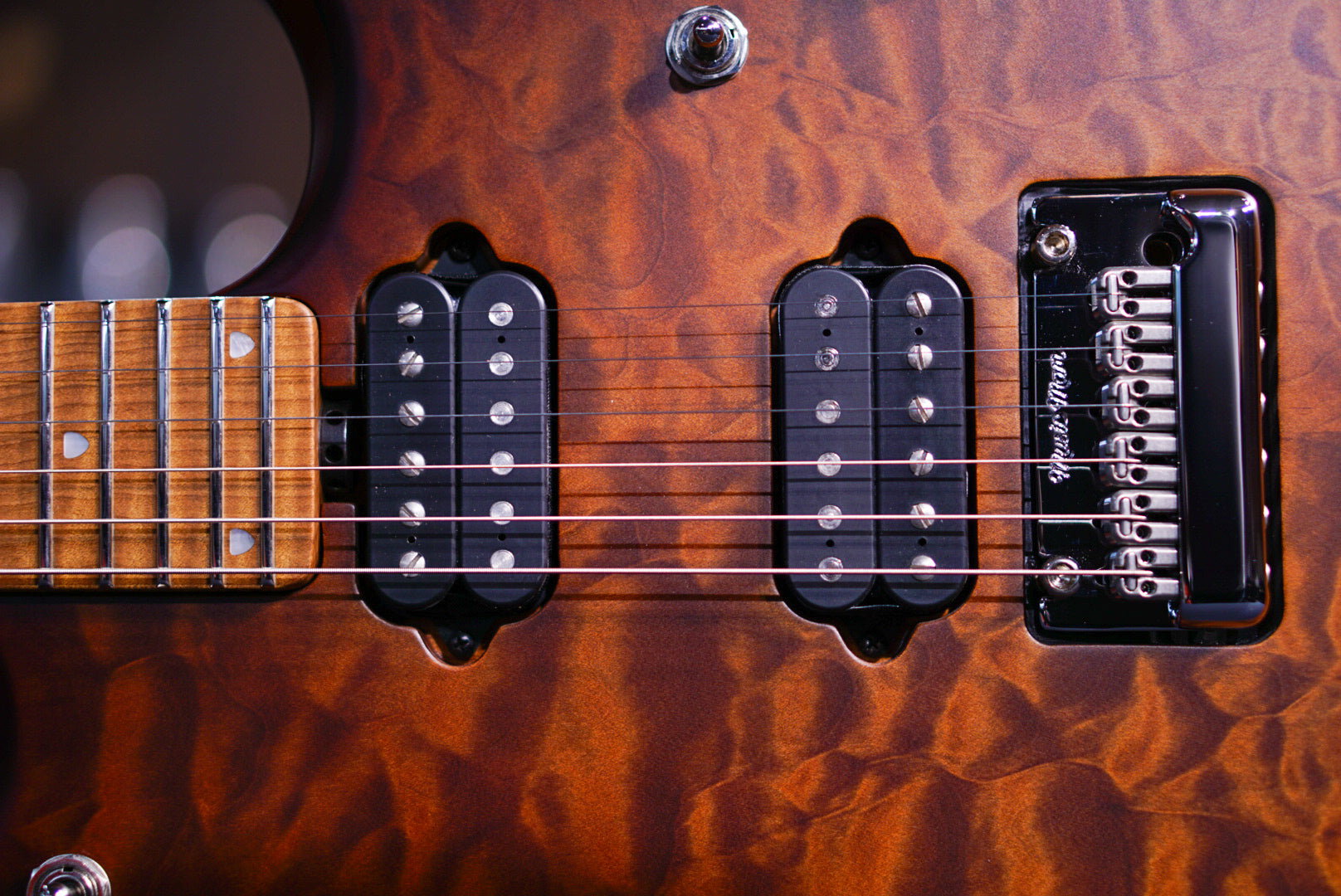 Ernie Ball Music Man JP 15 6 STRING SAHARA BURST QUILT TOP H05926