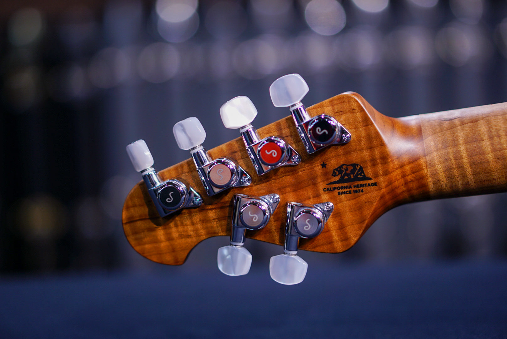 Ernie Ball Music Man JP 15 6 STRING SAHARA BURST QUILT TOP H05926