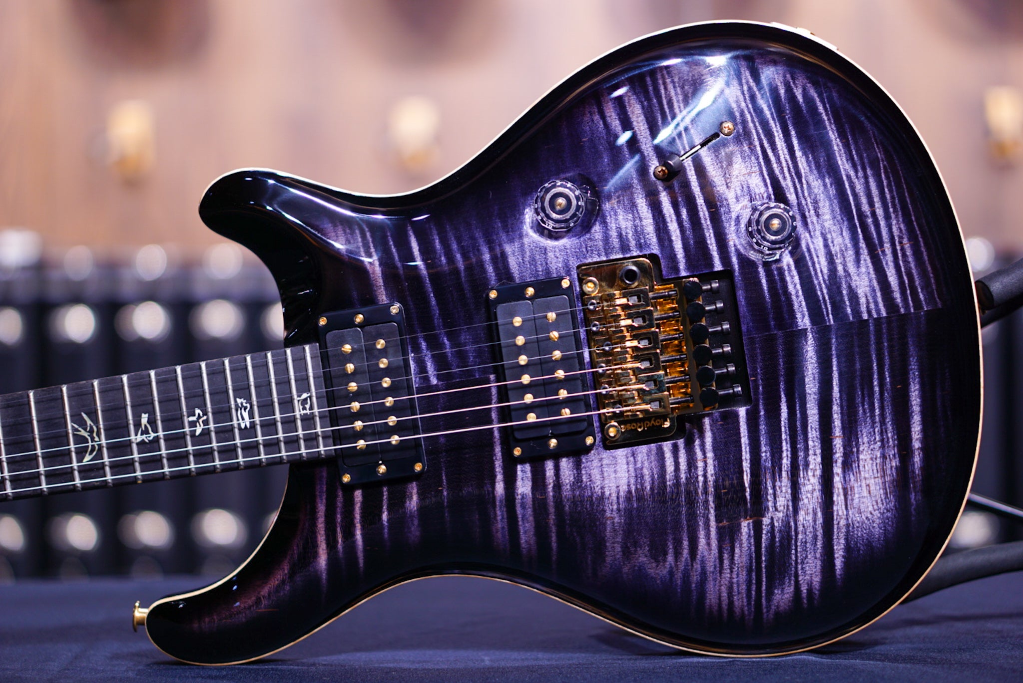 PRS Custom 24 floyd purple mist wood library torrefied neck 0335212 - HIENDGUITAR PRS GUITAR