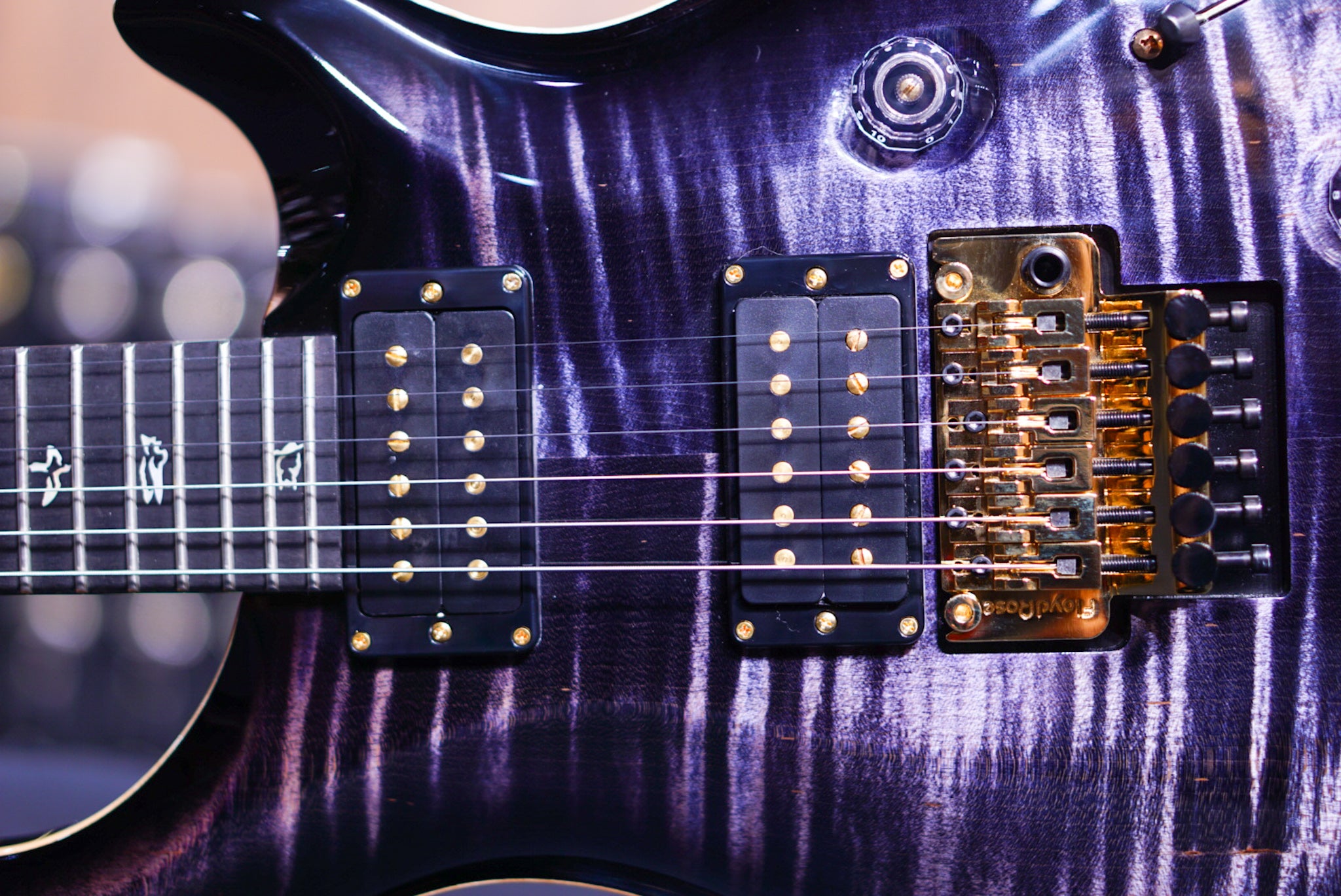 PRS Custom 24 floyd purple mist wood library torrefied neck 0335212 - HIENDGUITAR PRS GUITAR