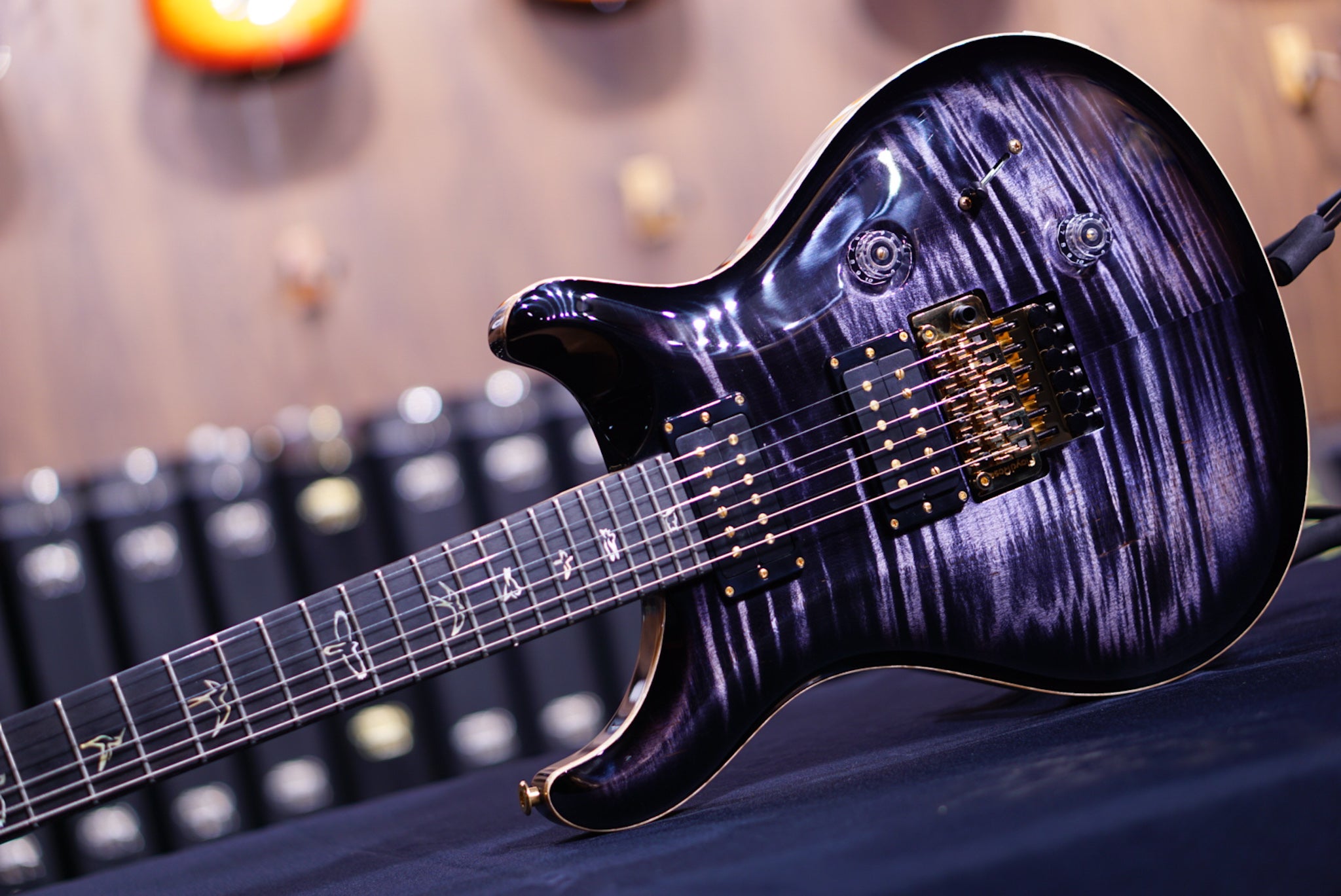 PRS Custom 24 floyd purple mist wood library torrefied neck 0335212 - HIENDGUITAR PRS GUITAR