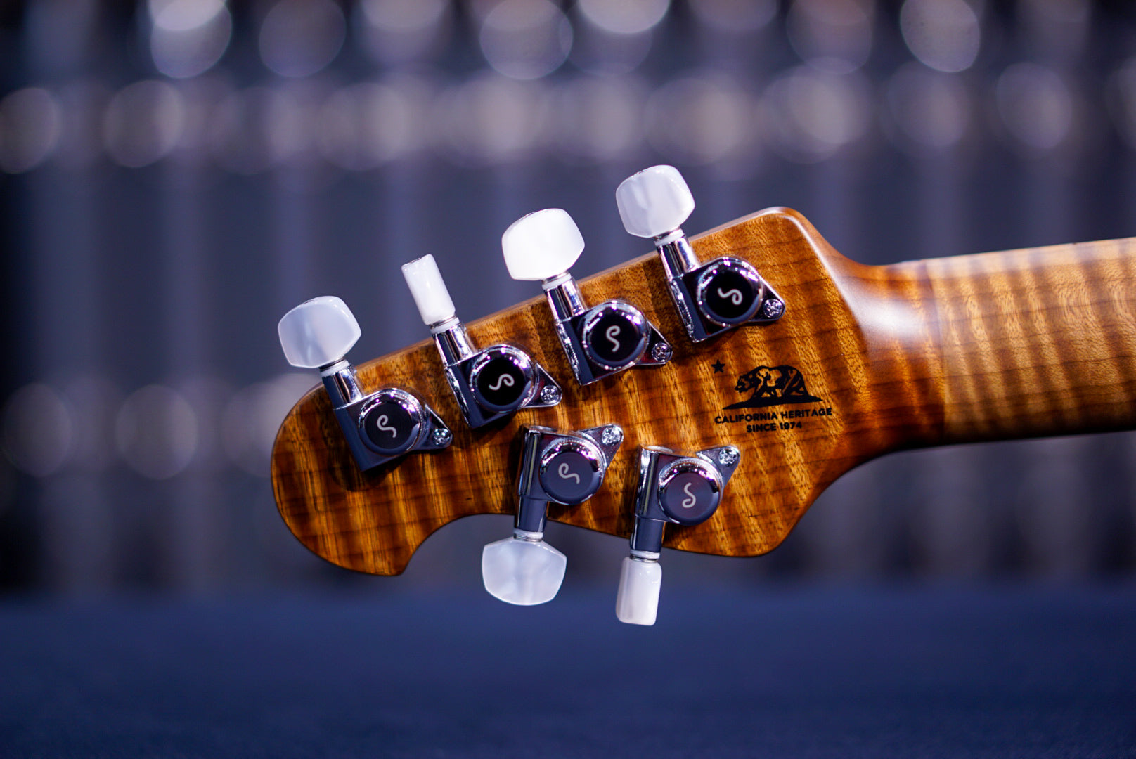 Ernie Ball Music Man JP 15 6 STRING TIGER EYE QUILT TOP H06513