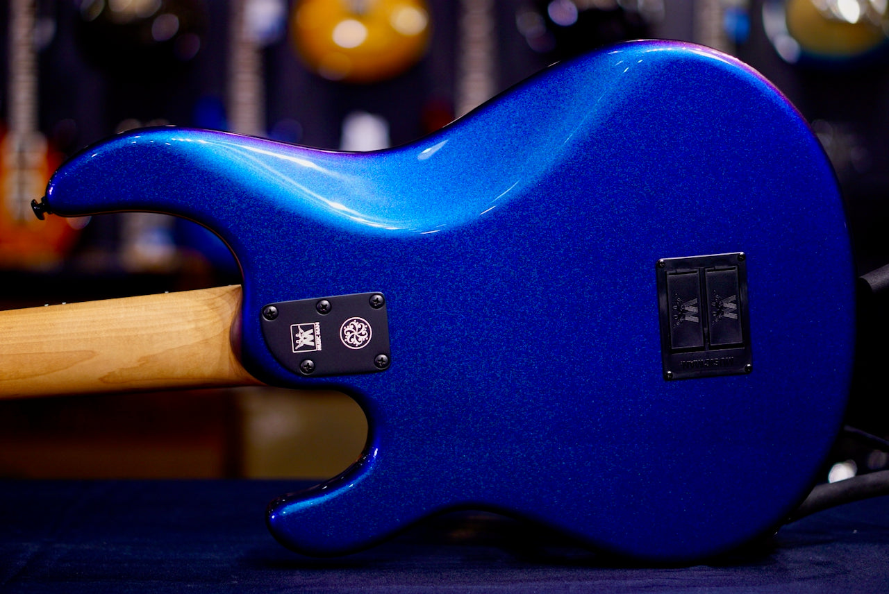 Ernie Ball Music Man Bass Dark Ray 5 Sapphire Iris S12590