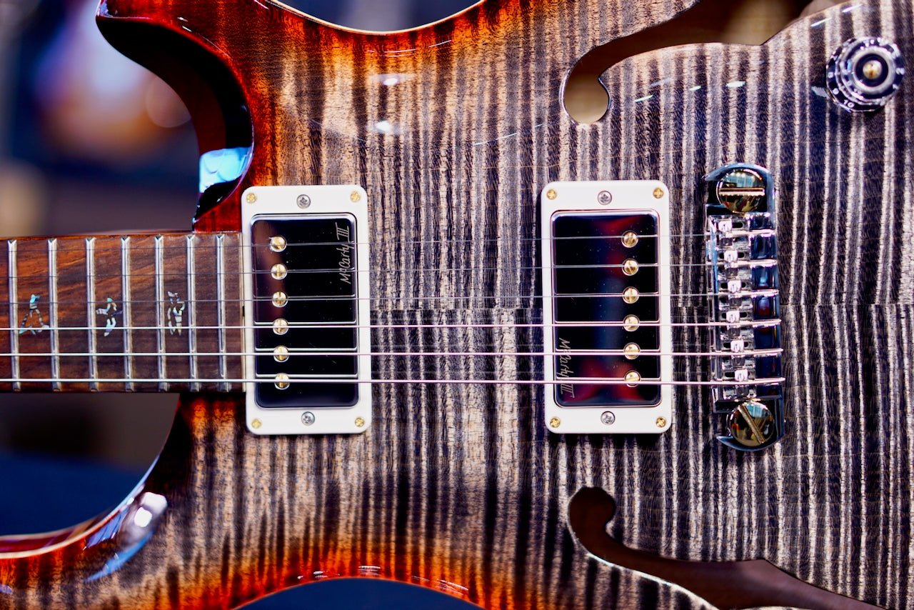 PRS Hollowbody II Piezo Wood Library Charcoal Cherry burst 0409878