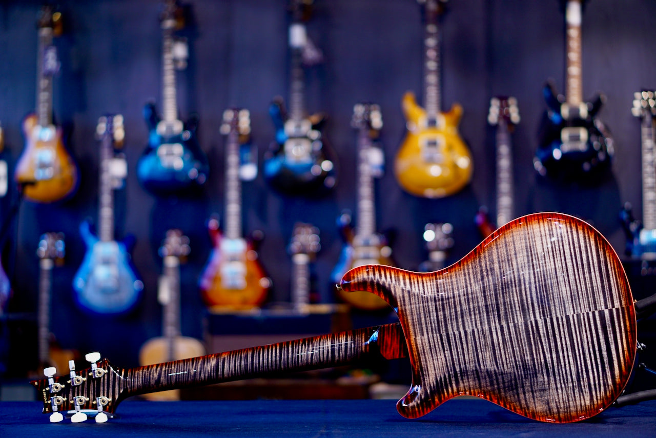 PRS Hollowbody II Piezo Wood Library Charcoal Cherry burst 0409878