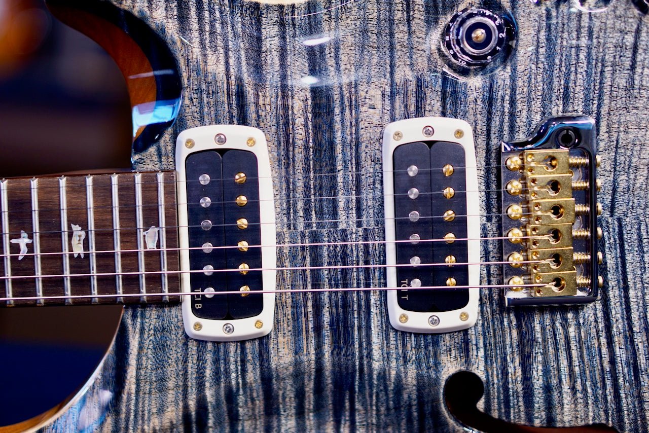 PRS 40th Anniversary Custom 24-08 Semi-Hollow Limited Edition Faded Whale Blue (Natural Back) 0410380