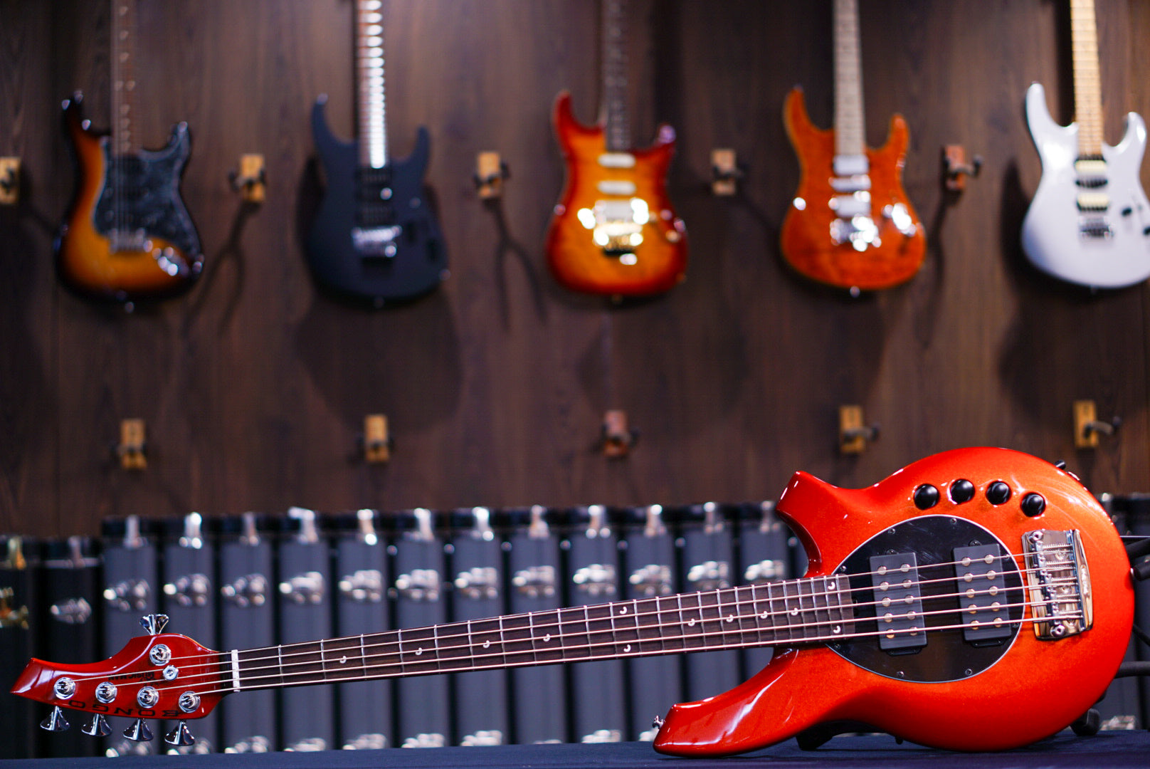 Ernie Ball Music Man Bongo 5 HH Blood Orange K04622