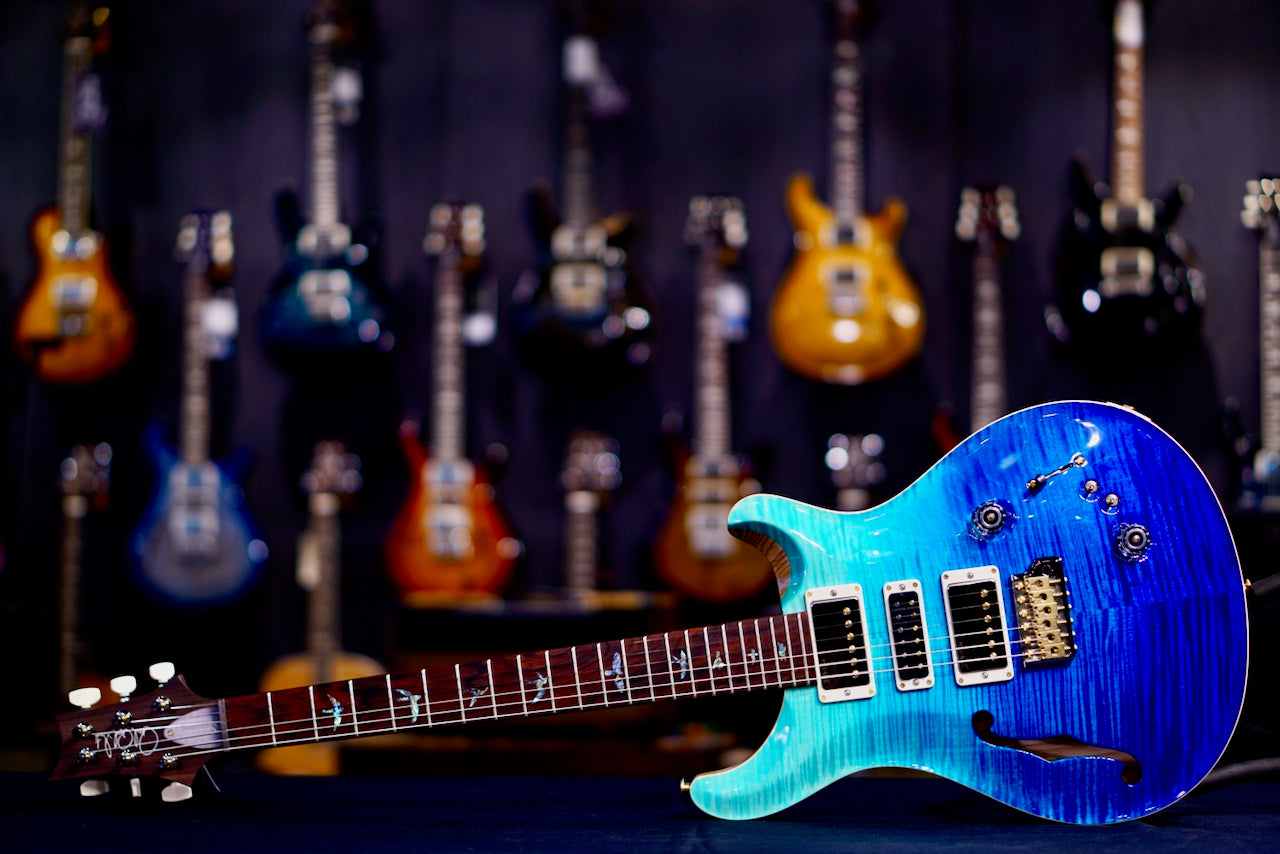 PRS Special 22 Semi Hollow Wood Library Blue Fade Rosewood Neck 0409222