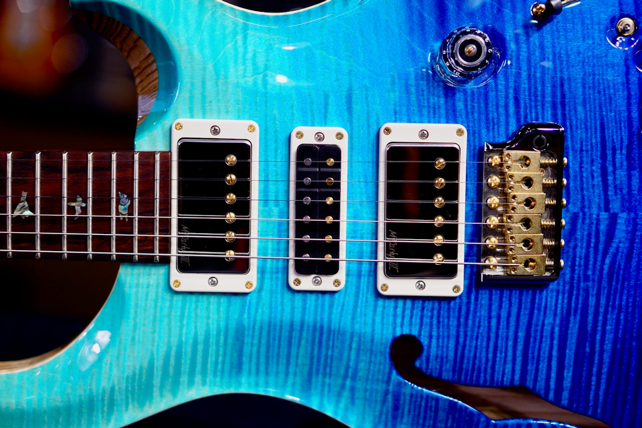 PRS Special 22 Semi Hollow Wood Library Blue Fade Rosewood Neck 0409222