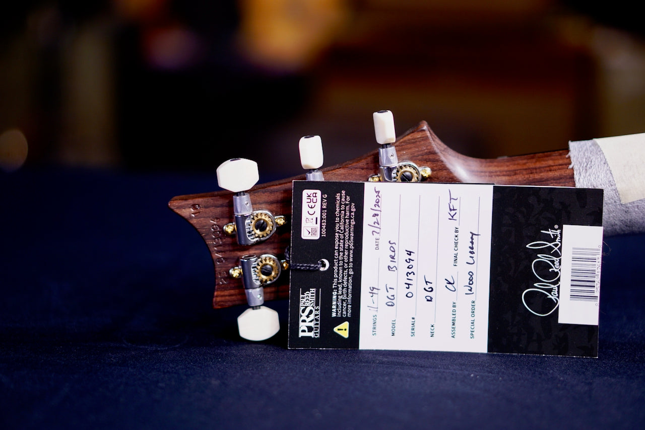 PRS DGT Wood Library Faded Blue Jean Rosewood Neck 0413094