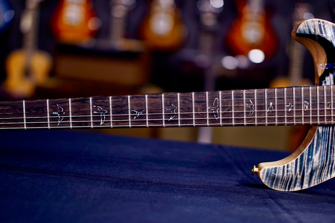 PRS Custom 24 Piezo Wood Library Artist Neck Faded Whale Blue 0408173