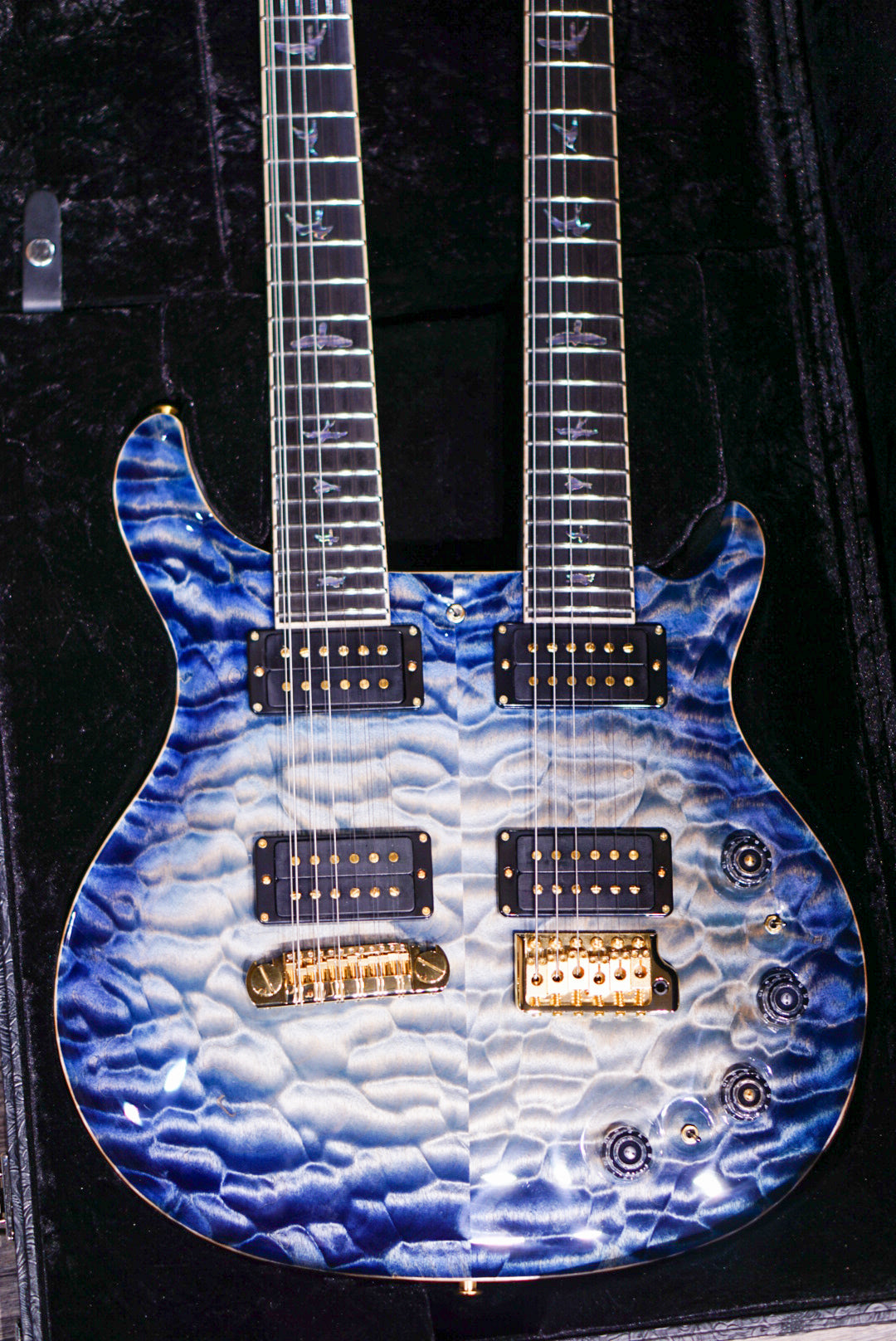 PRS Private stock Doubleneck indigo glow PS 10942 0383427