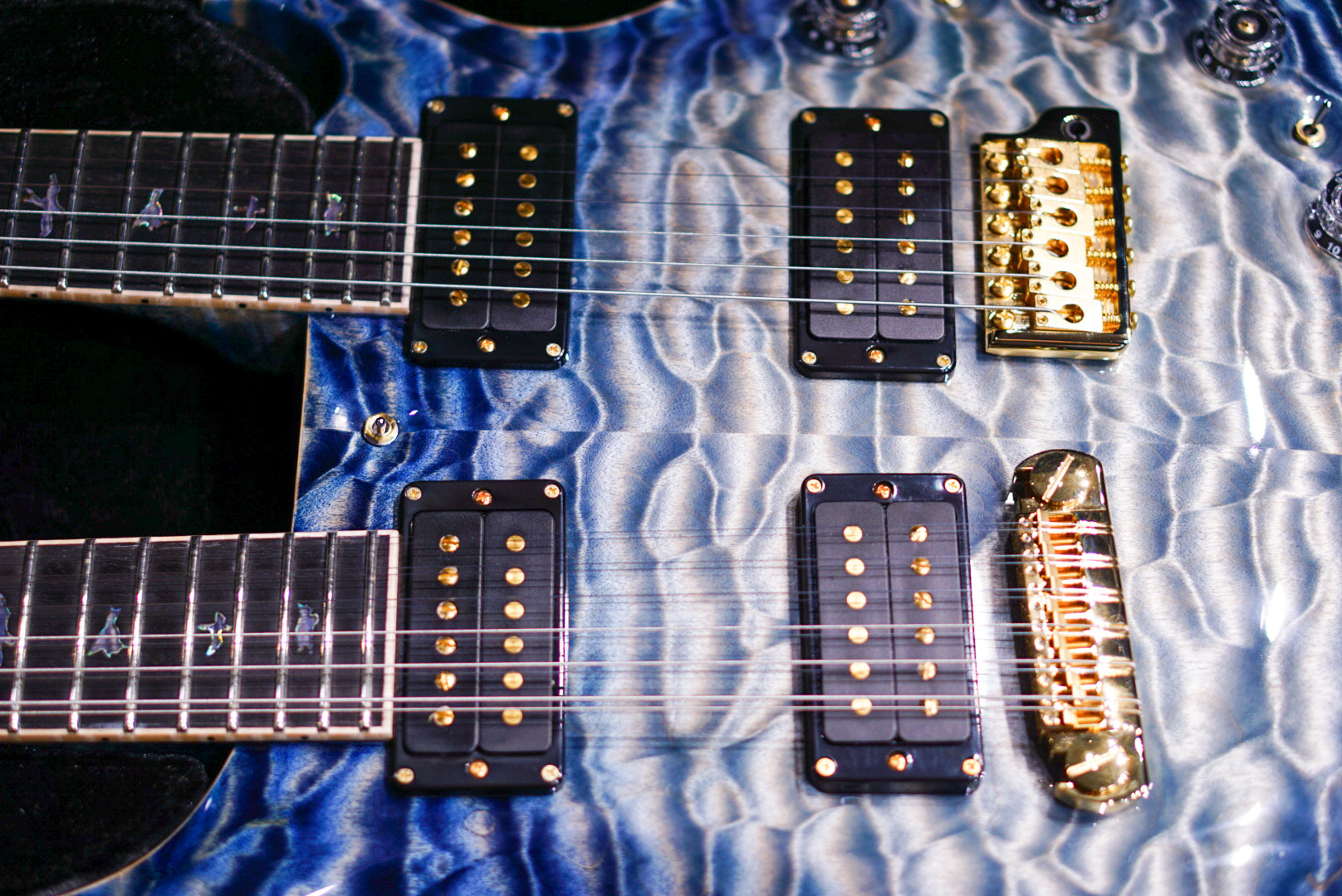 PRS Private stock Doubleneck indigo glow PS 10942 0383427