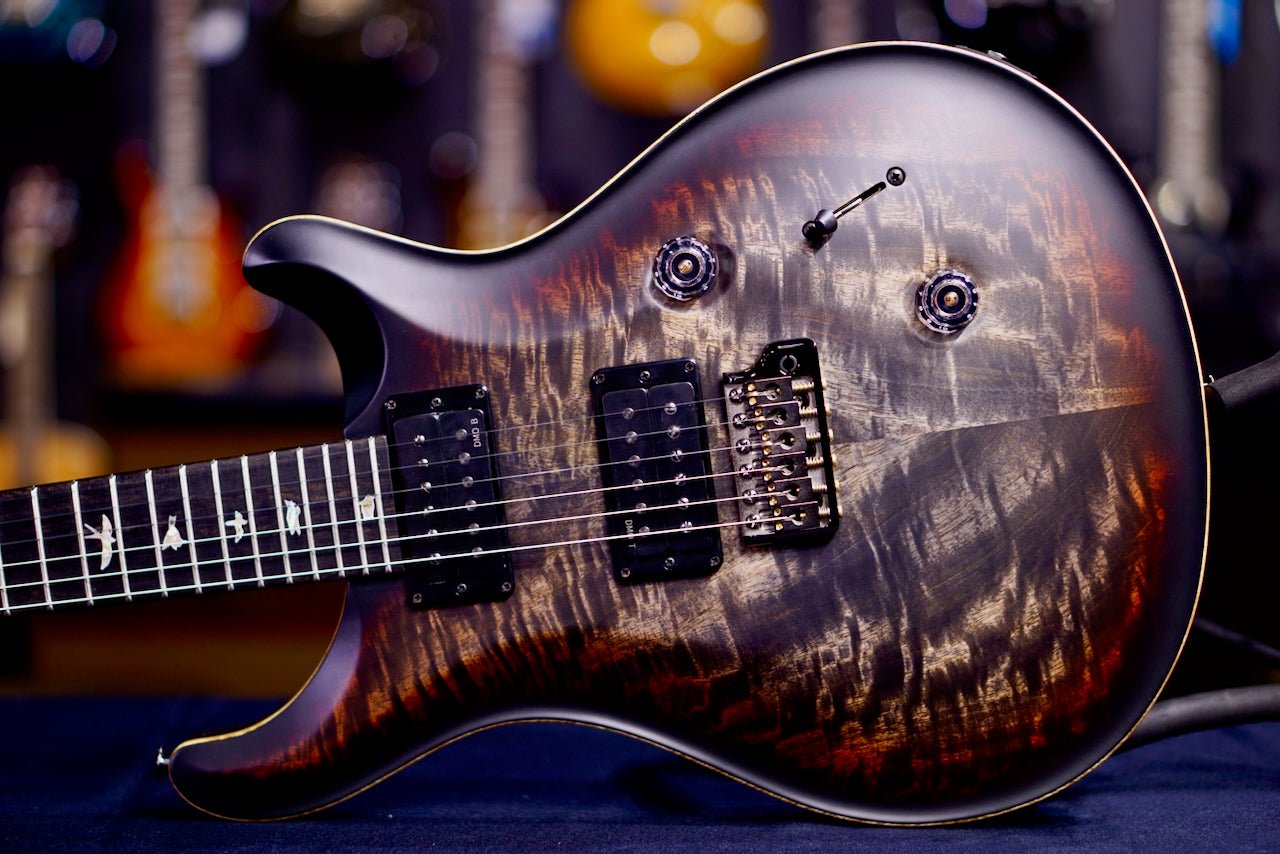 PRS 40th Anniversary Custom 24 Satin Limited Edition Charcoal Tri-Color Burst 0410362