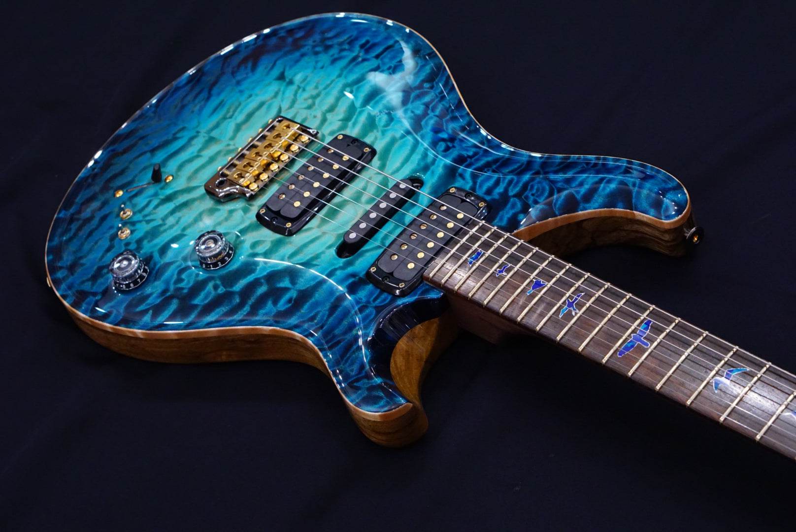 PRS Private stock modern eagle V in sub zero glow - HIENDGUITAR PRS GUITAR
