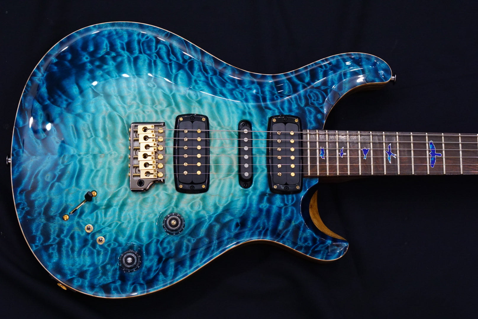 PRS Private stock modern eagle V in sub zero glow - HIENDGUITAR PRS GUITAR
