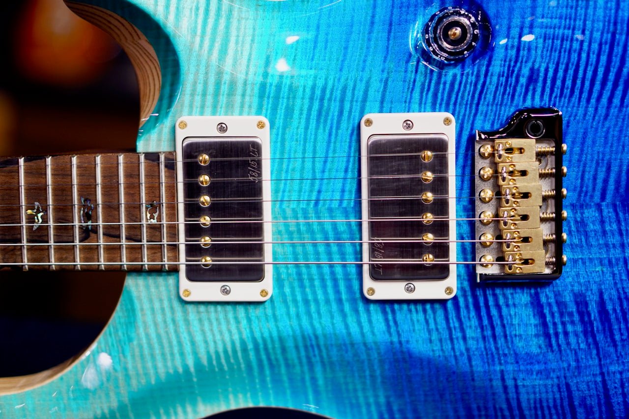 PRS Custom 24 Piezo Wood Library Rosewood Neck Blue fade 0412653