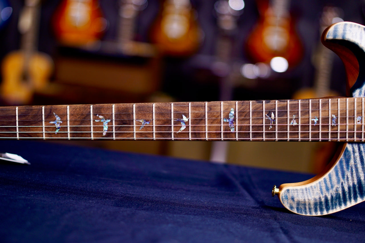 PRS Custom 24 Wood Library Faded Whale Blue Satin Rosewood Neck 0413087