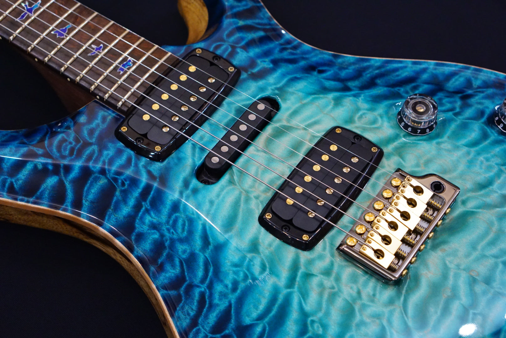 PRS Private stock modern eagle V in sub zero glow - HIENDGUITAR PRS GUITAR