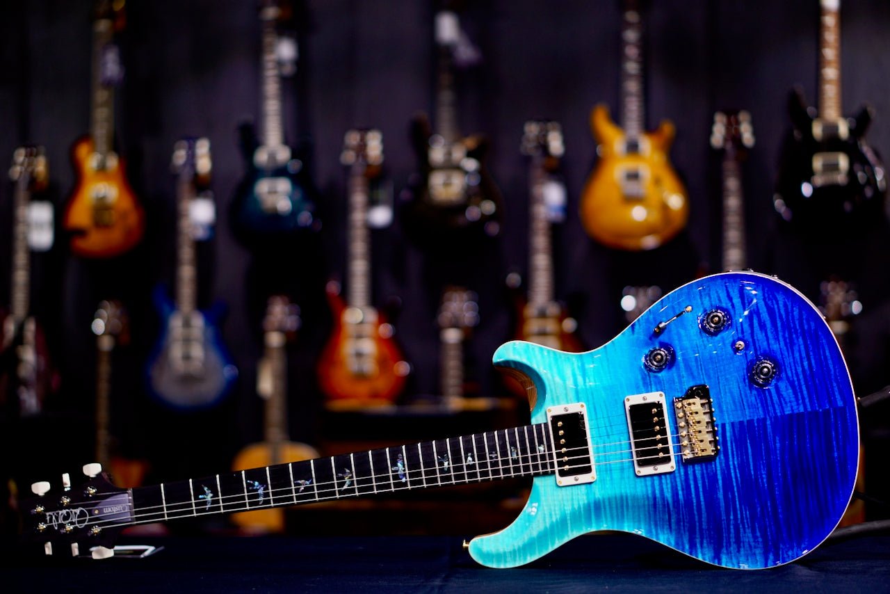 PRS Custom 24 Piezo Wood Library Rosewood Neck Blue Fade 0412660