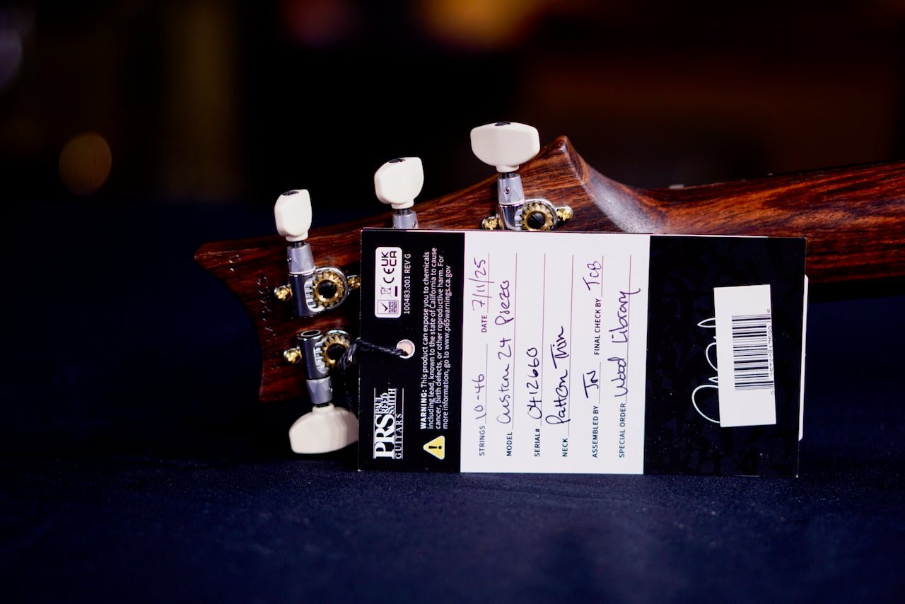 PRS Custom 24 Piezo Wood Library Rosewood Neck Blue Fade 0412660