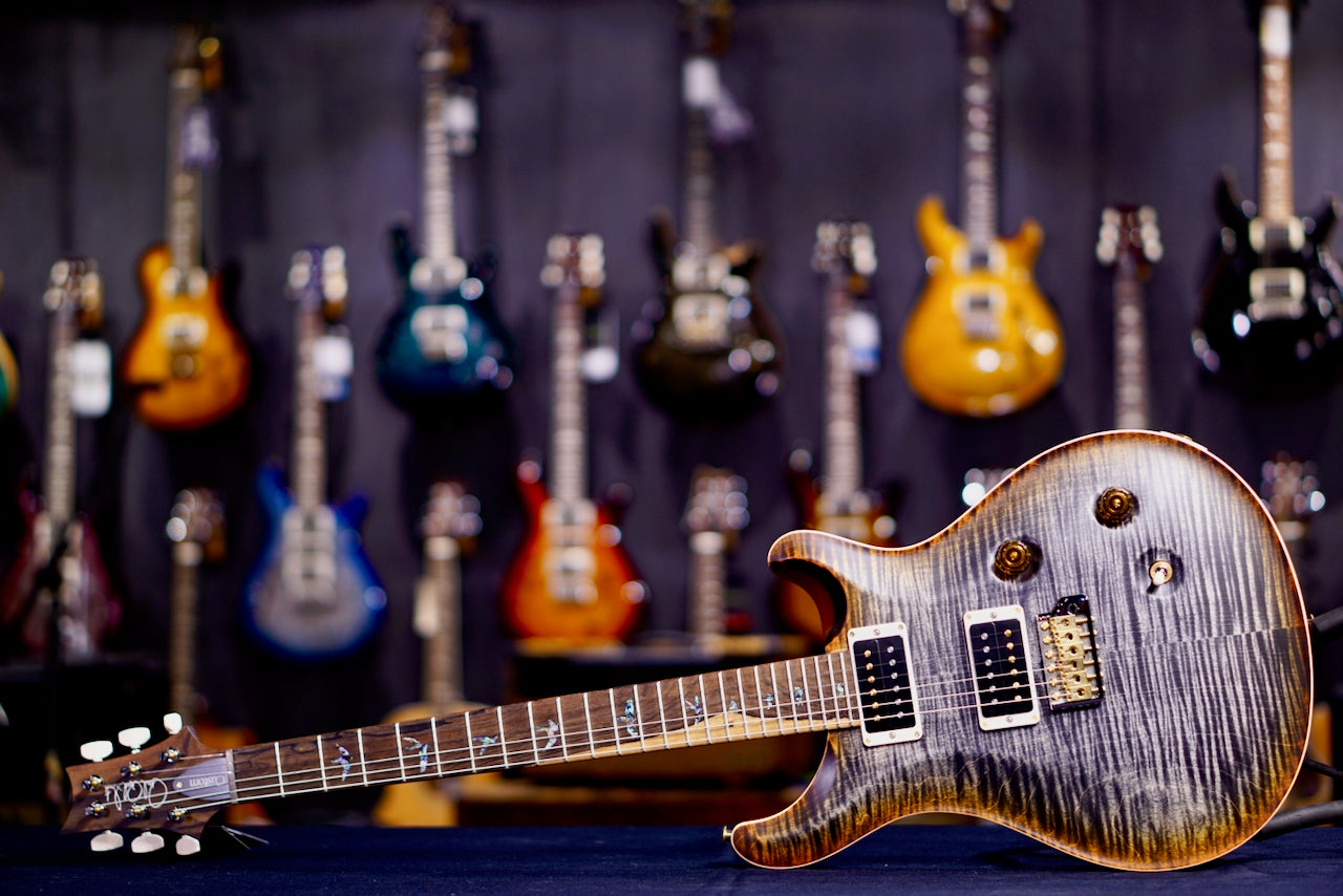 PRS Custom 24 Wood Library Burnt Maple Leaf Satin Rosewood Neck 0412052