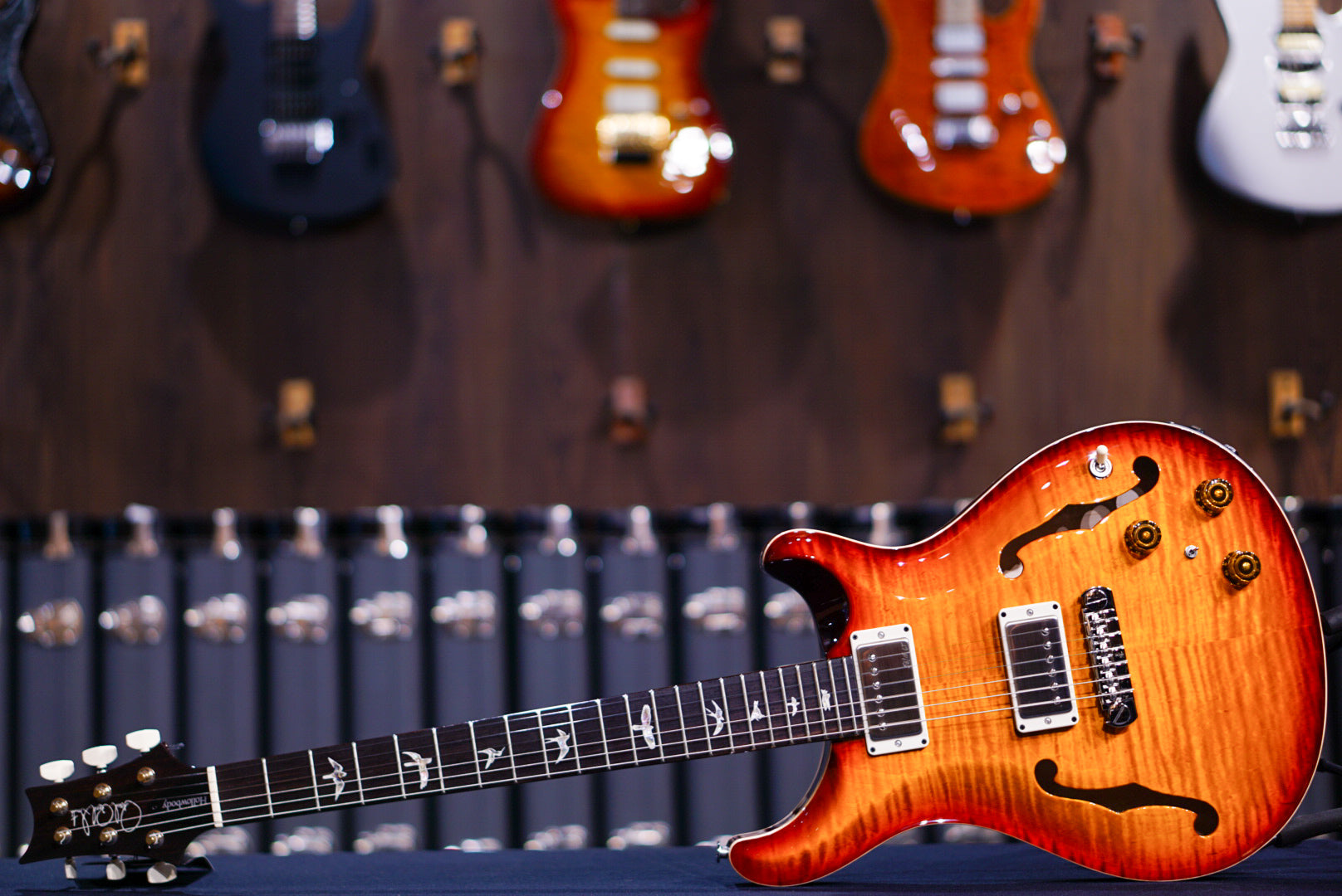 PRS HOLLOWBODY II PIEZO DARK CHERRY SUNBURST 0385577