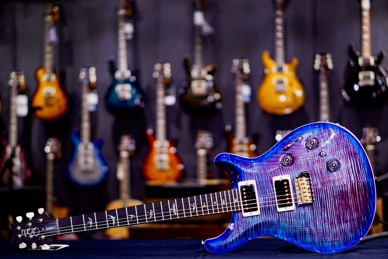 PRS Custom 24 Piezo Wood Library Rosewood Neck Violet Blue Burst 0412661