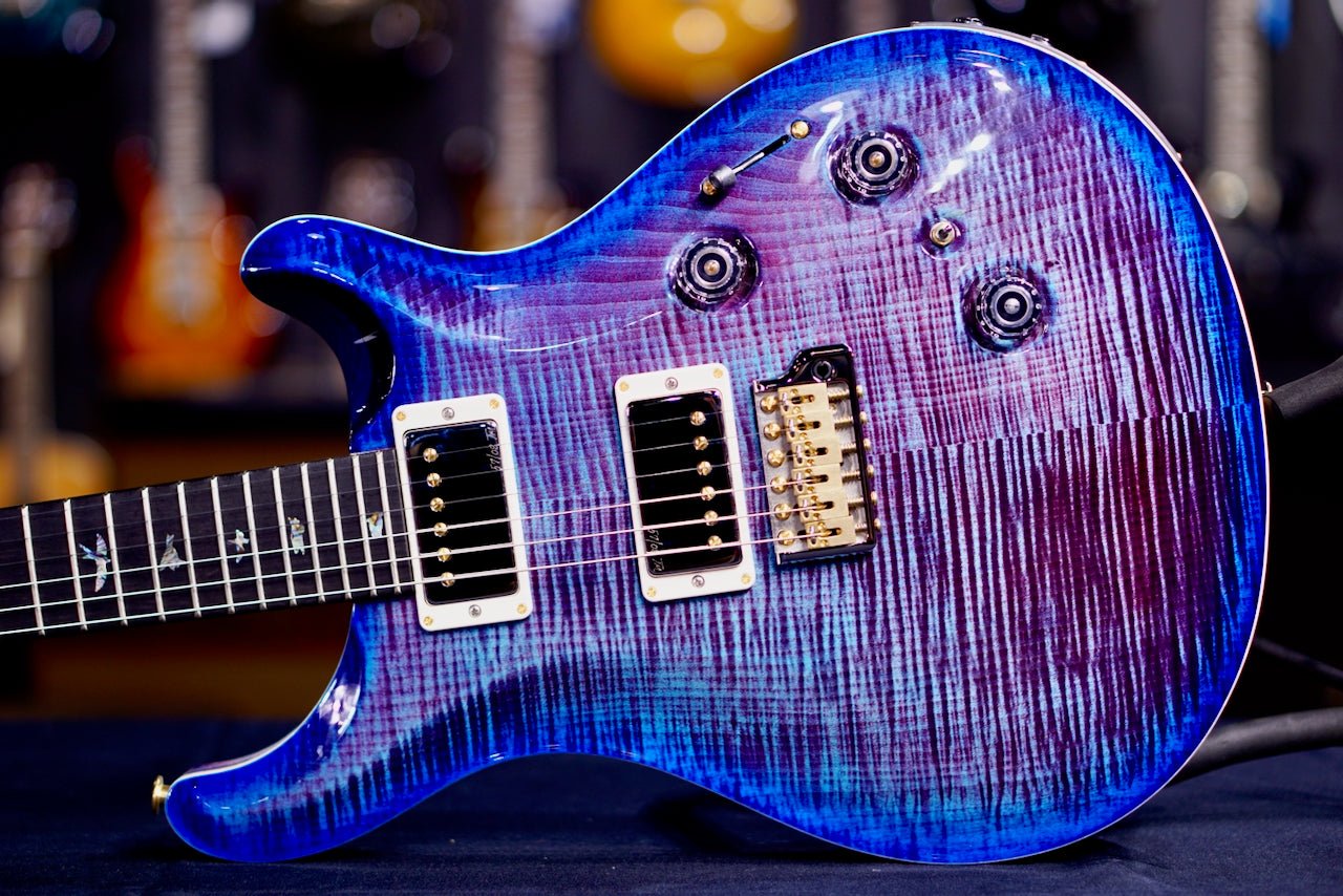 PRS Custom 24 Piezo Wood Library Rosewood Neck Violet Blue Burst 0412661