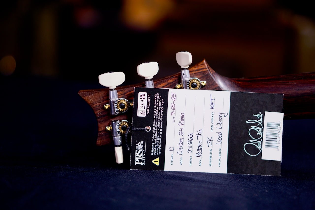 PRS Custom 24 Piezo Wood Library Rosewood Neck Violet Blue Burst 0412661