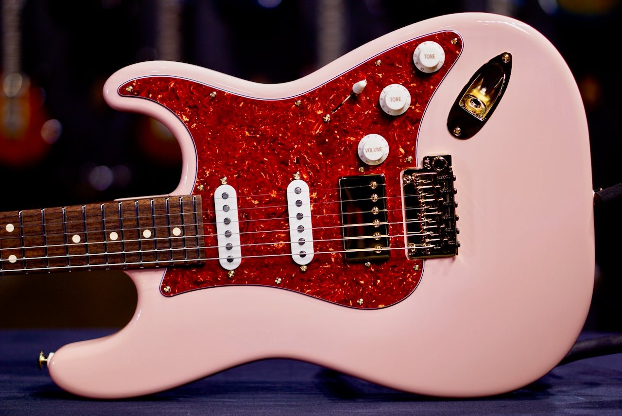 Suhr Classic S Custom Shell Pink Rosewood Neck & Gold Package 85892