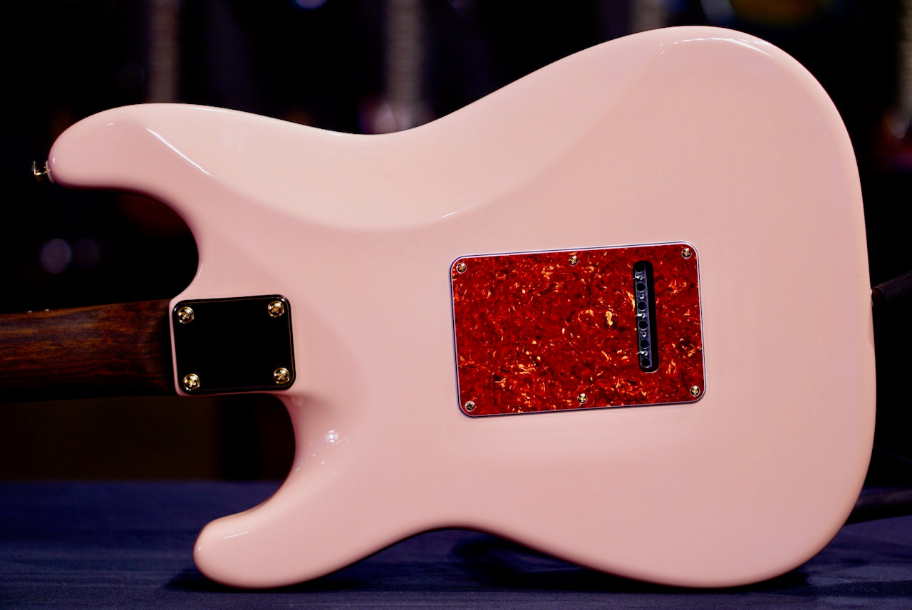 Suhr Classic S Custom Shell Pink Rosewood Neck & Gold Package 85892