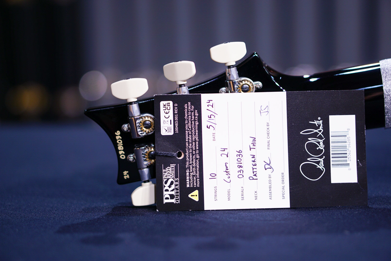 PRS Custom 24 Whale Blue 0381036