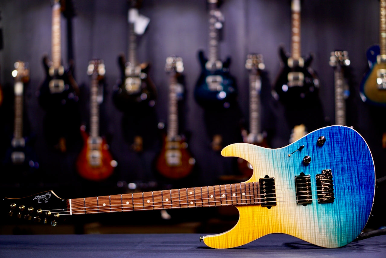 RESERVED Suhr Modern Custom Beach Gradient White Back 87932