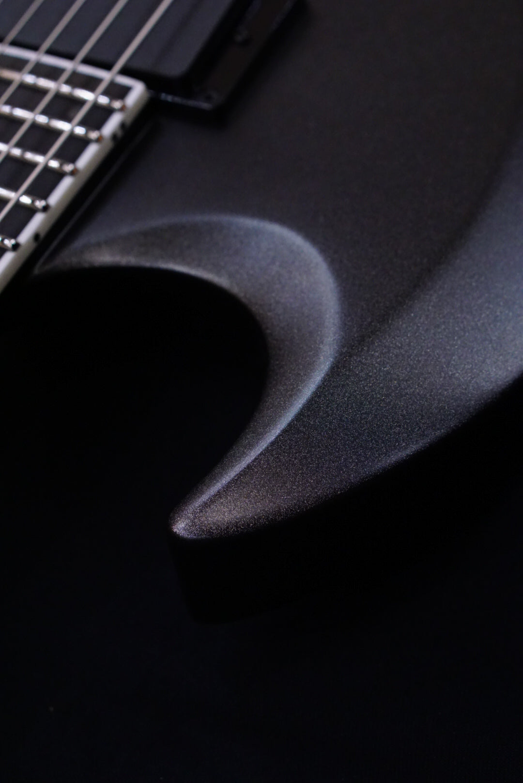 ESP E-II Viper Baritone Charcoal Metallic Satin ES1470233 - HIENDGUITAR E-II GUITAR