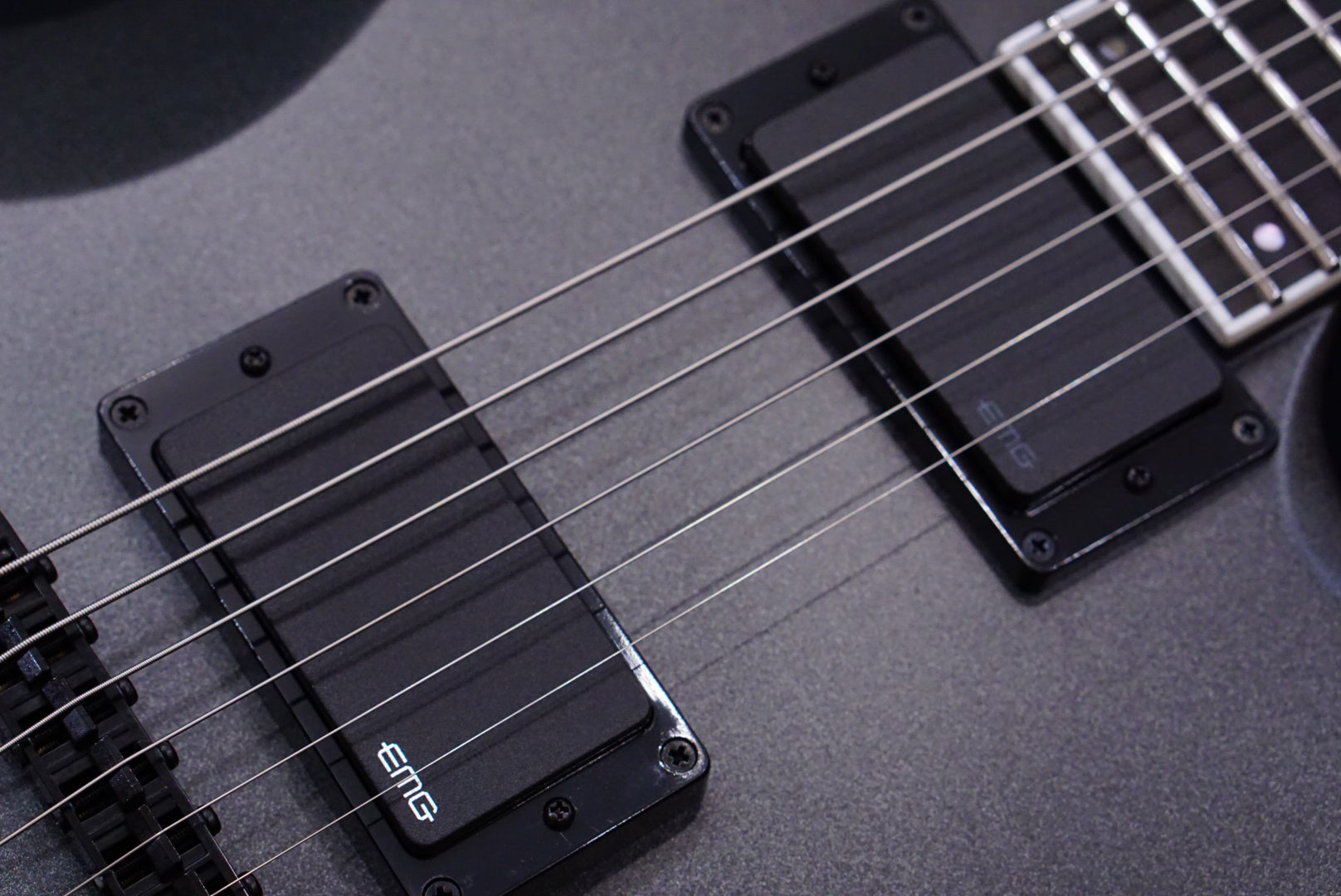 ESP E-II Viper Baritone Charcoal Metallic Satin ES1470233 - HIENDGUITAR E-II GUITAR