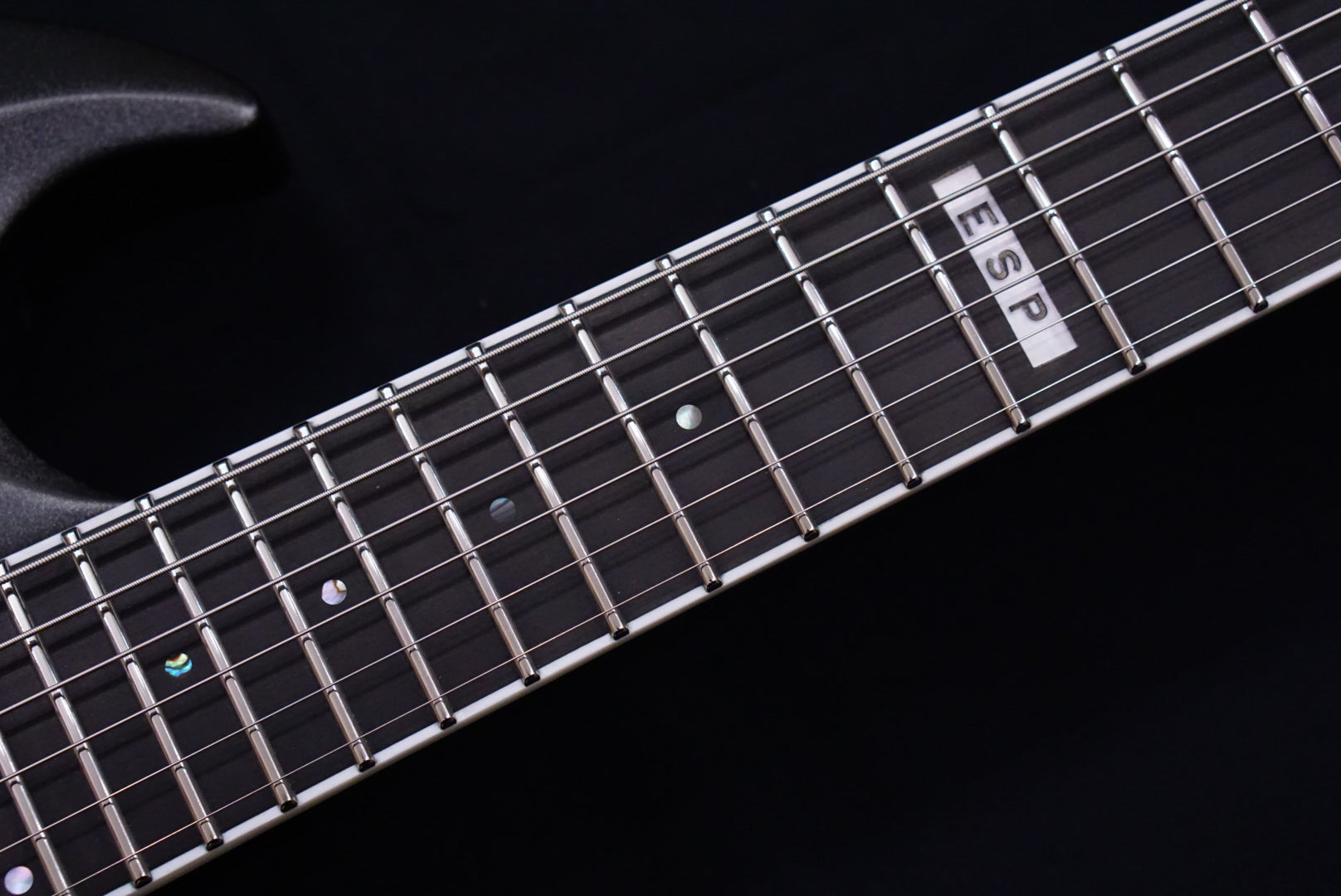 ESP E-II Viper Baritone Charcoal Metallic Satin ES1470233 - HIENDGUITAR E-II GUITAR